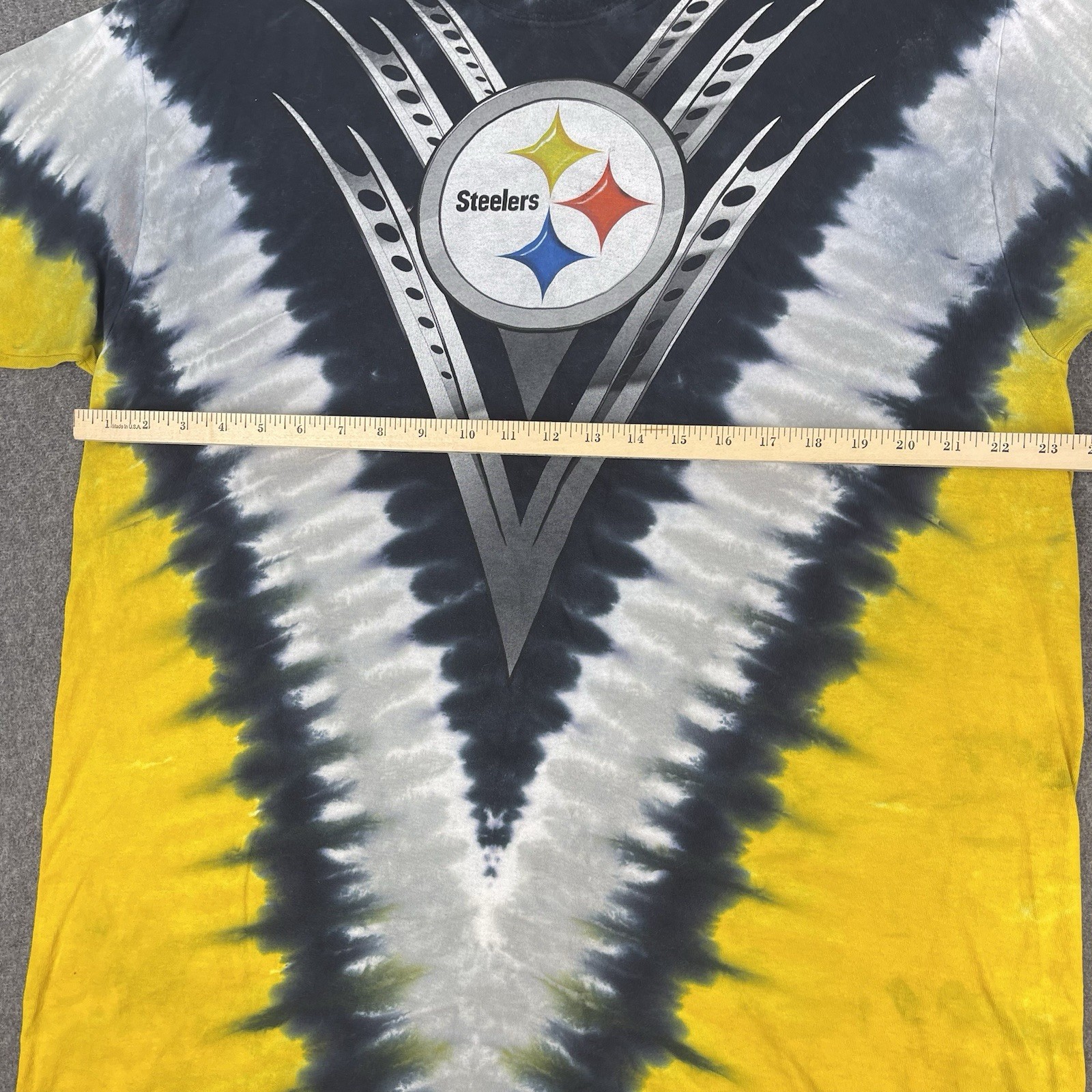Majestic NFL Pittsburgh Steelers Tie Dye Mens 2XL Tall Tshirt