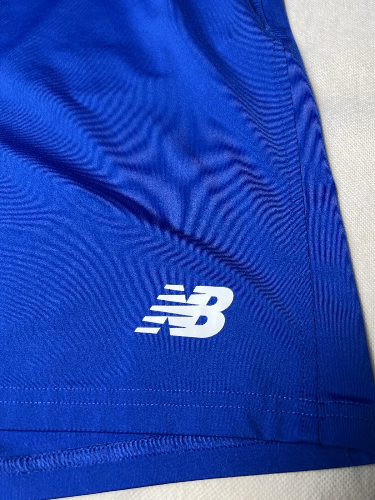 New Balance Texas Rangers Shorts Mens Size L Blue Red Activewear