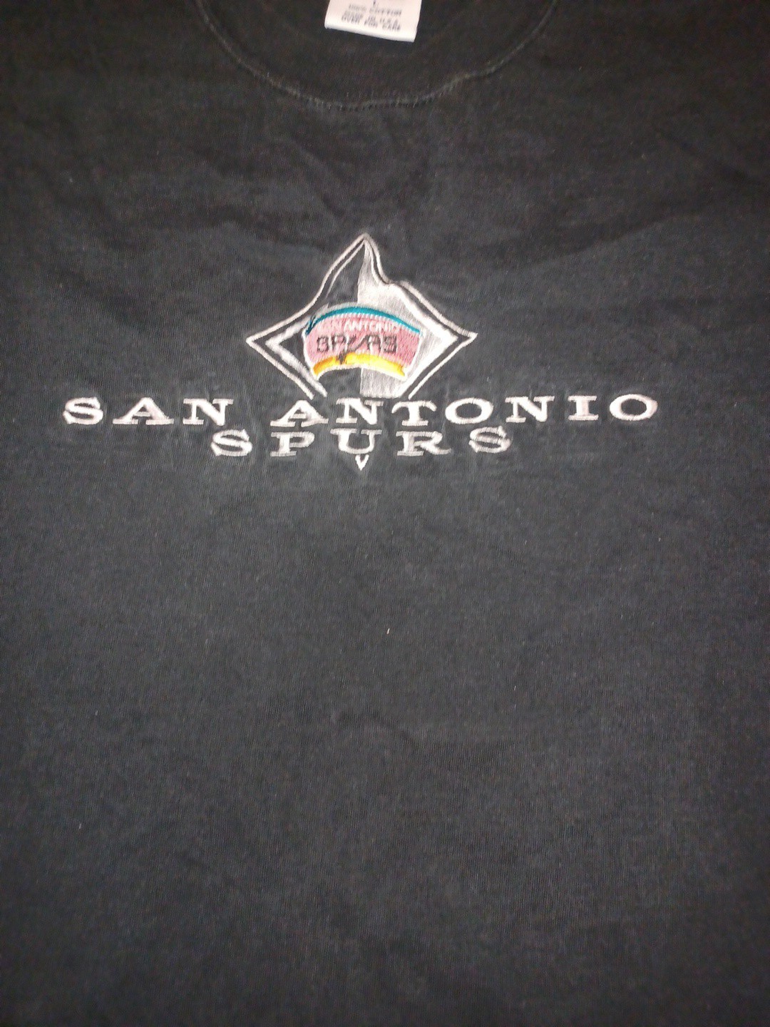 VTG San Antonio Spurs Old School Graphic Logo Mens T-shirt L Cadre Athletic Tags