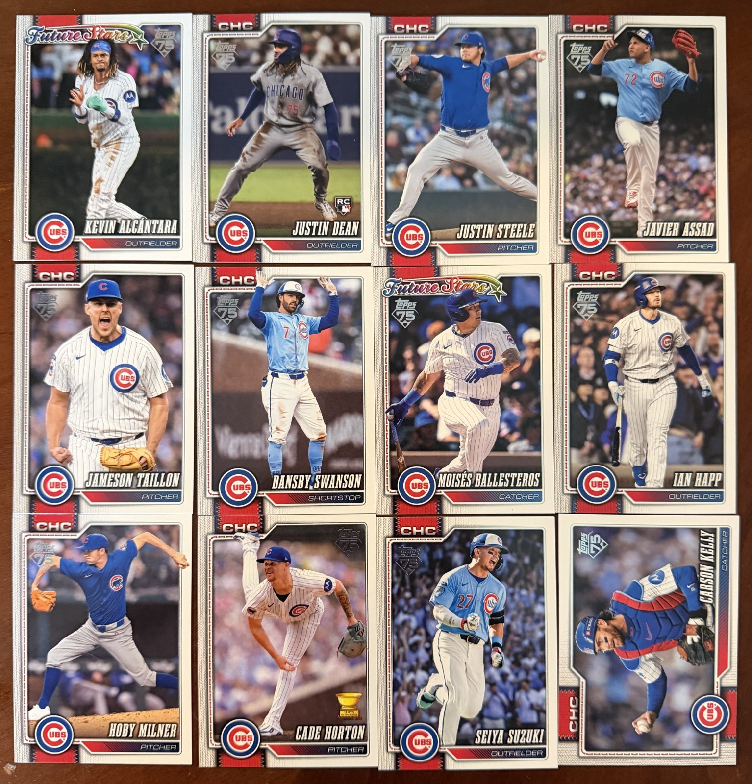 2026 Topps Series 2 CHICAGO CUBS Complete Team Set of 12 Cards