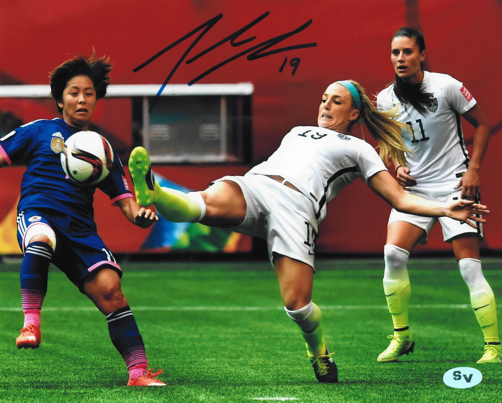 Julie Ertz Signed 8×10 Photo (JSA PSA Pass) World Cup USA Red Stars Johnston
