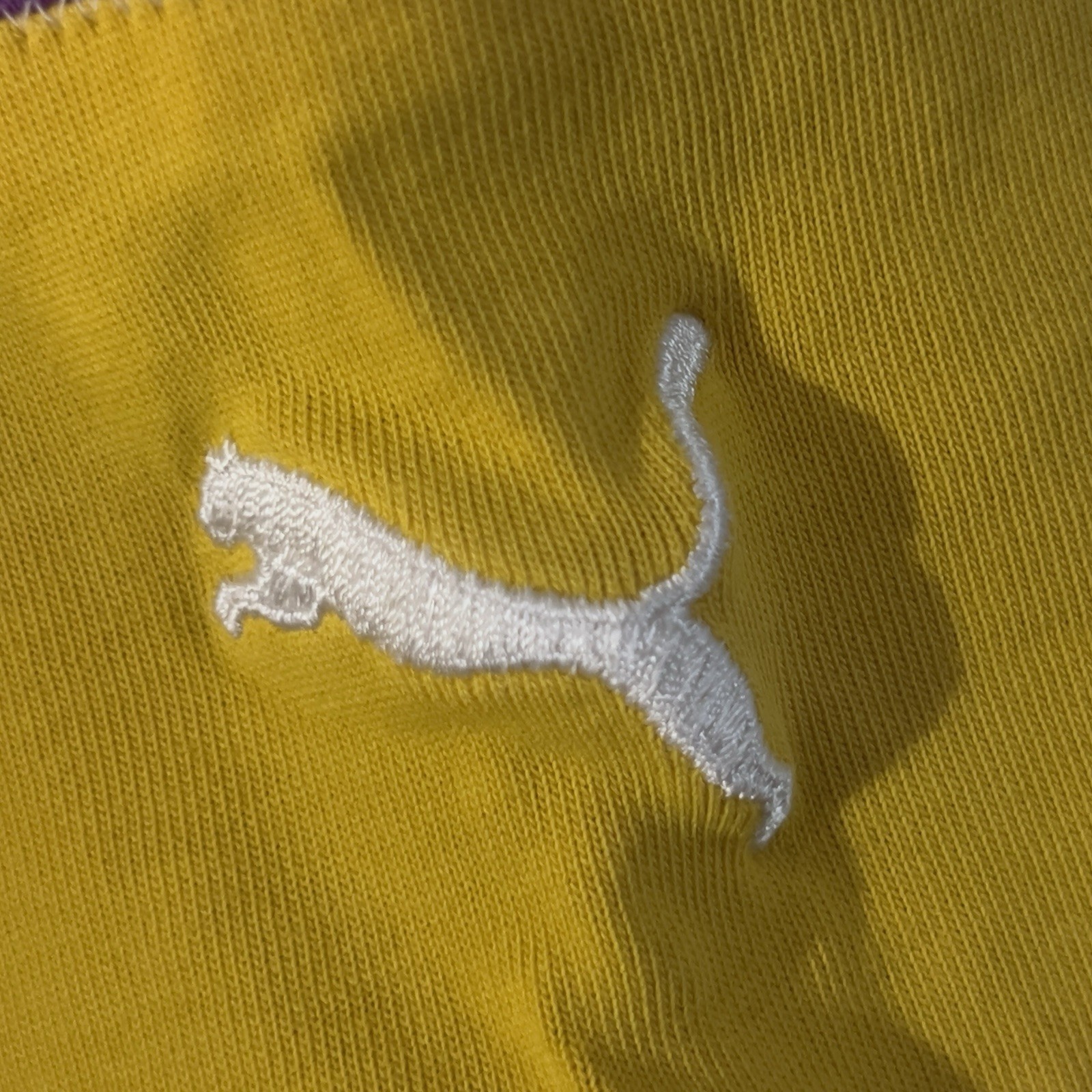 Rugby Union Puma Polo Top. Uk S. Purple/white/Yellow