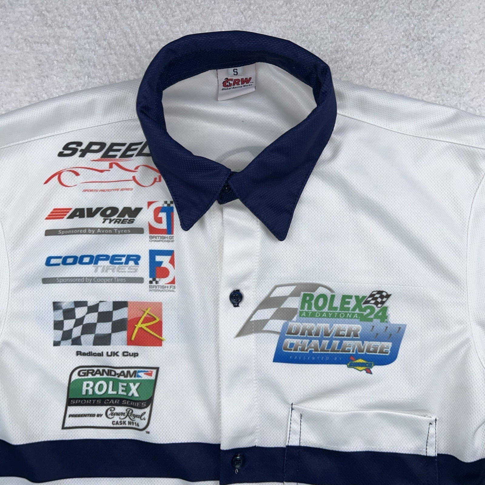 Rolex 24 At Daytona Driver Challenge Global Racing Works Mens SZ Small Button Up