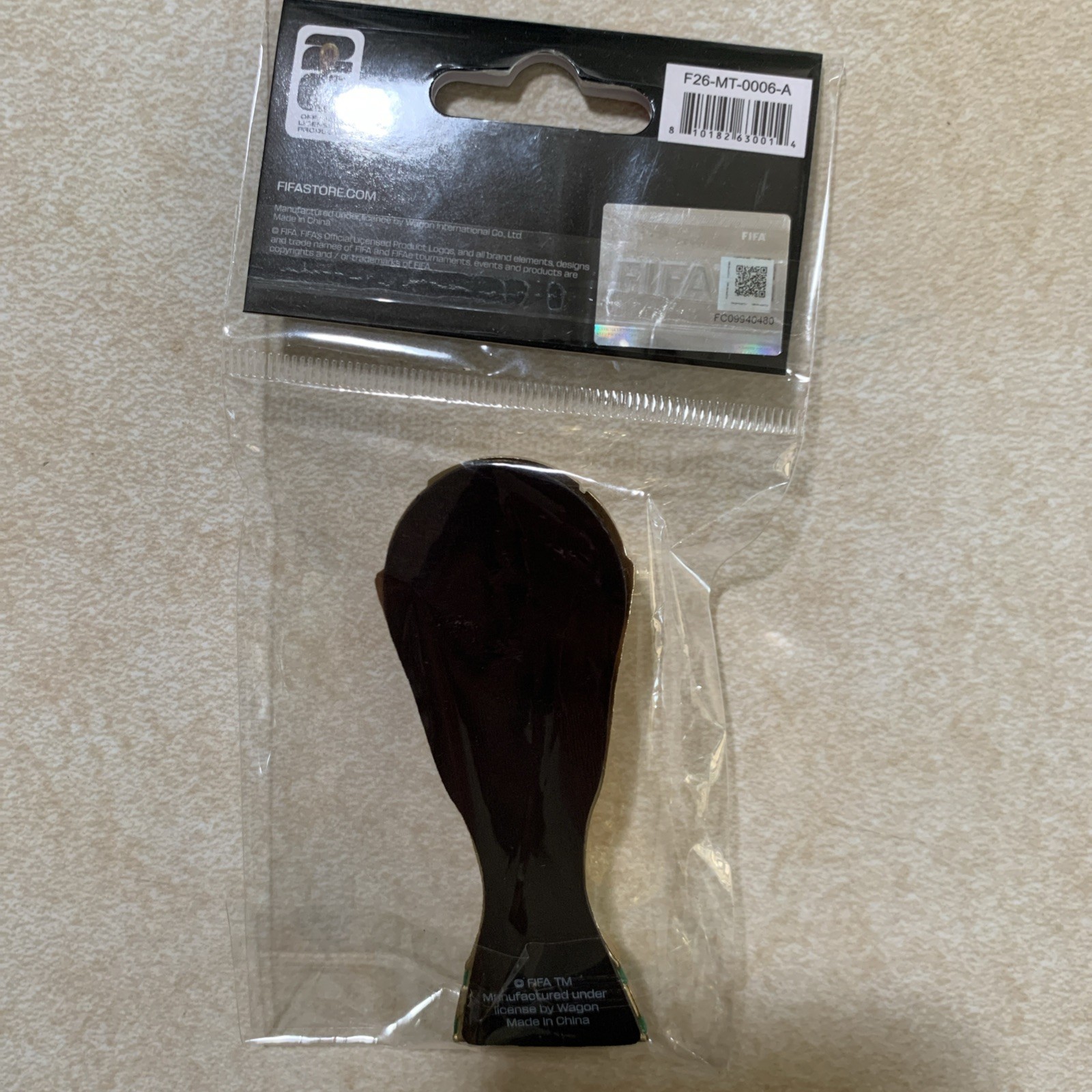 2026 Fifa World Cup Trophy 3.5″ Inch 3D Trophy Frige Magnet, New Sealed