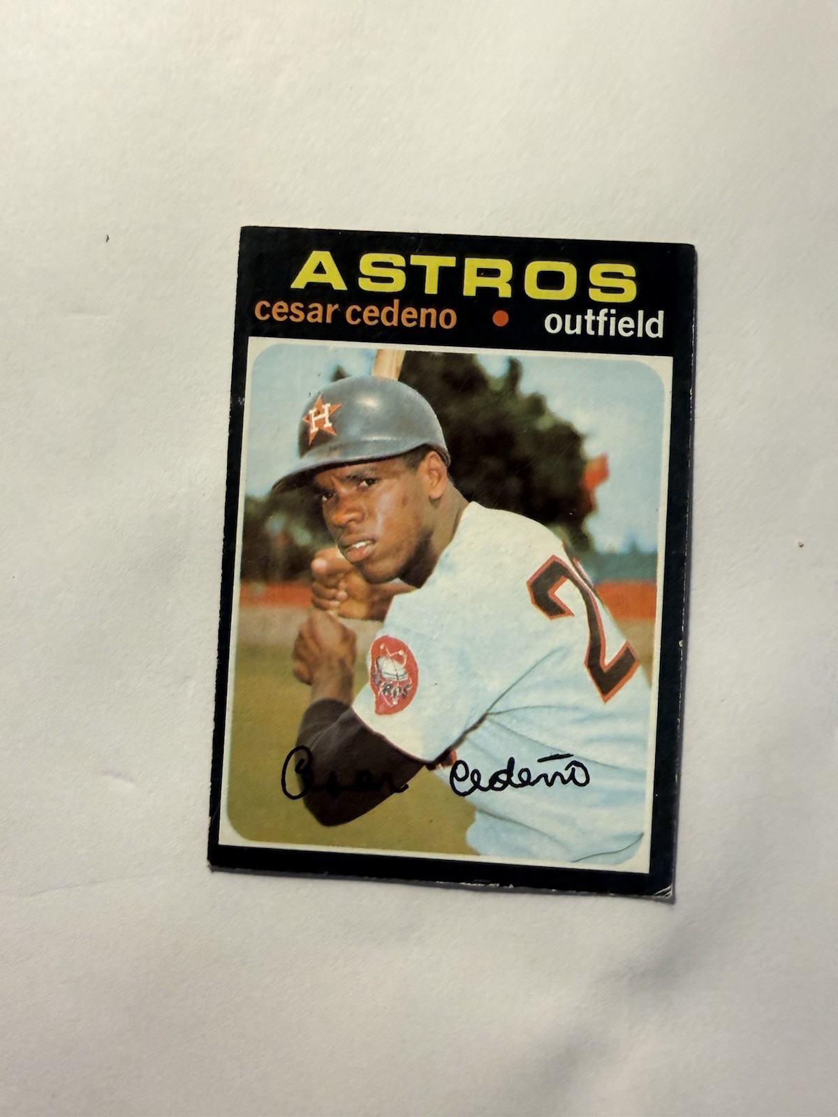 1971 Topps Baseball Cesar Cedeno Houston Astros #237 (RC) EXMT