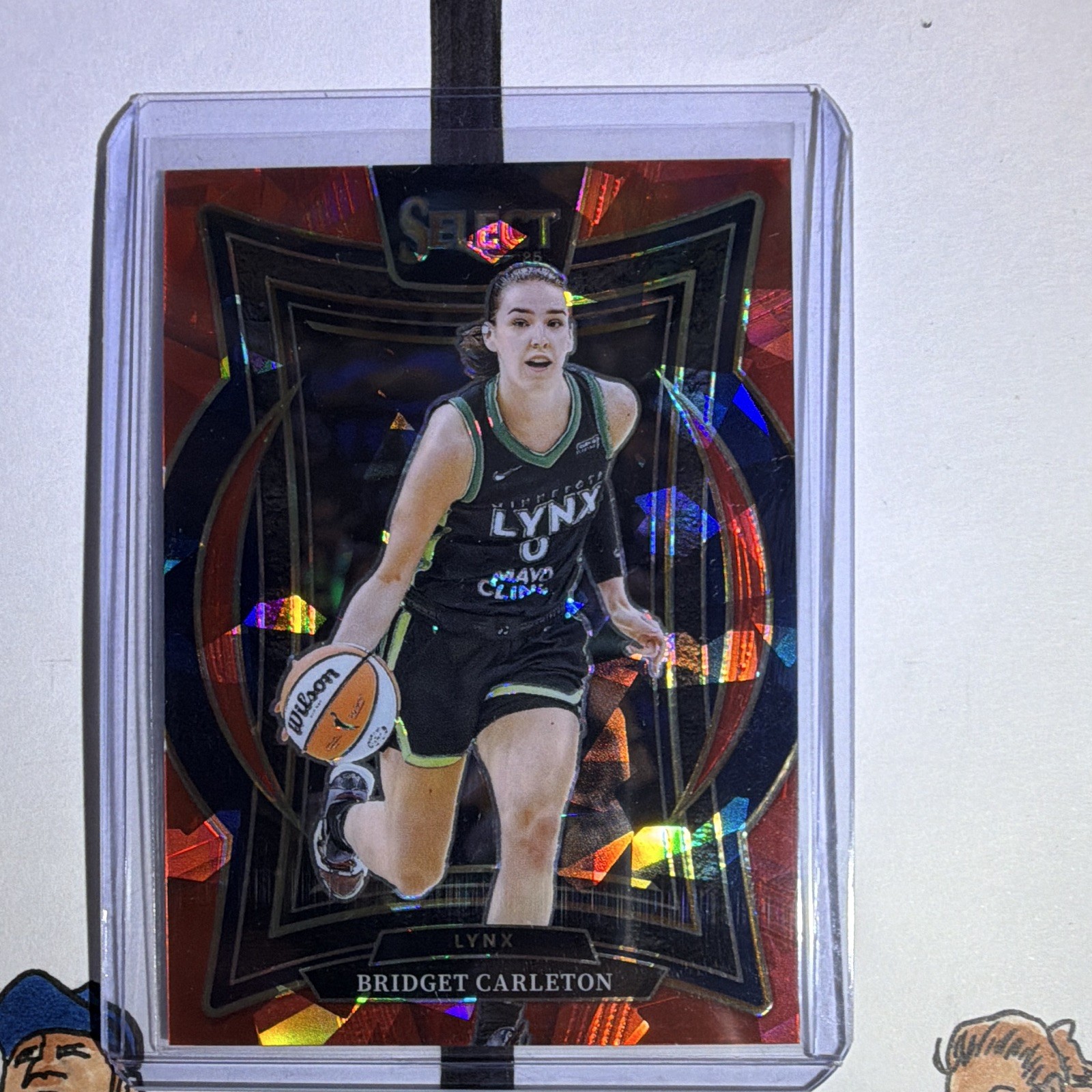 Panini 2025 Select WNBA Bridget Carleton Lynx Concourse #84 Red Ice /299