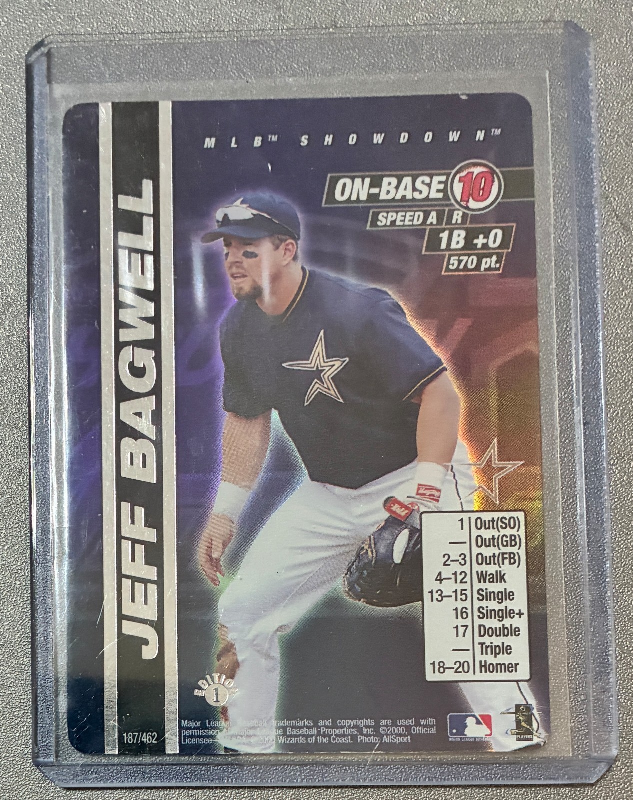 2000 MLB Showdown 1st Edition #187 Jeff Bagwell FOIL