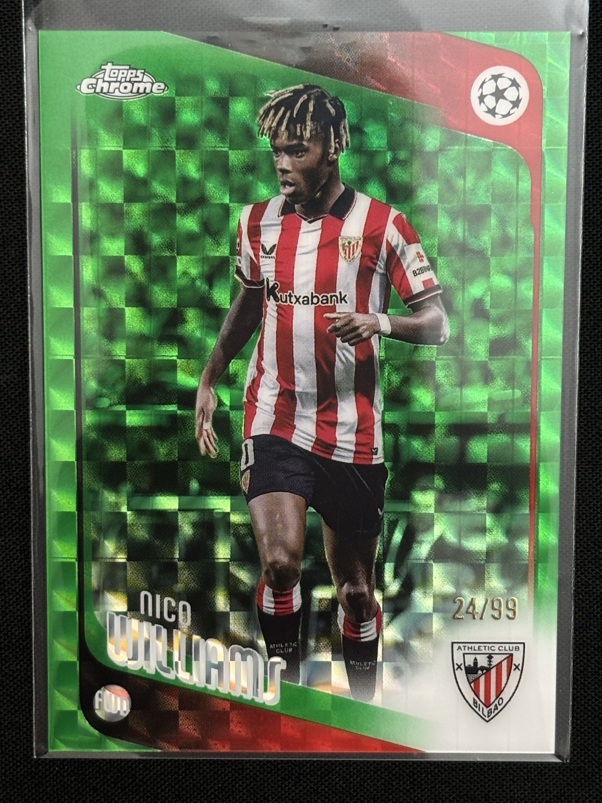 Nico Williams 2025-26 Topps UEFA Champions League Green Geometric 24/99 Get Now