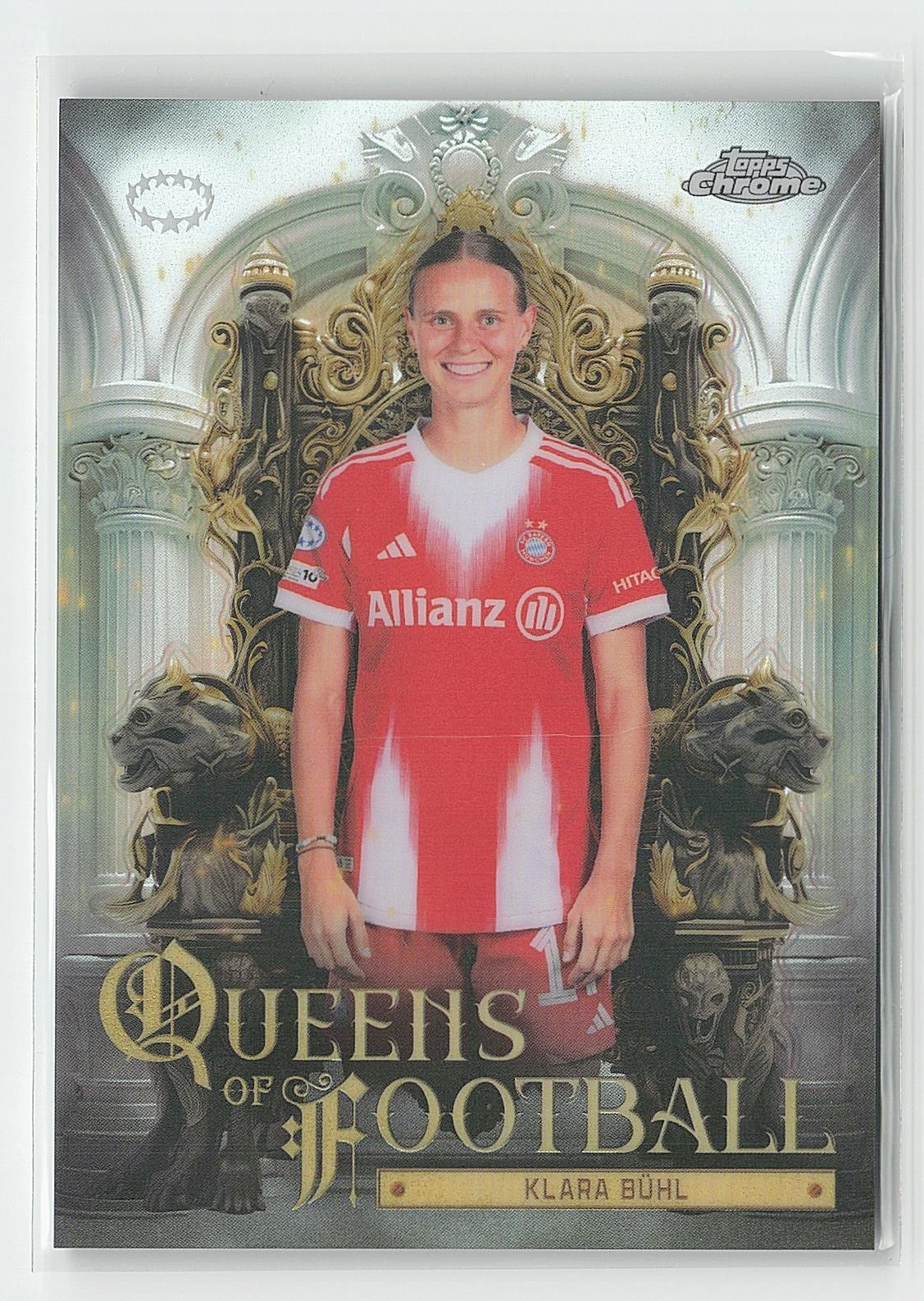 2025-26 Topps Chrome UEFA Women’s #QF-16 Klara Bühl Queens Of Football