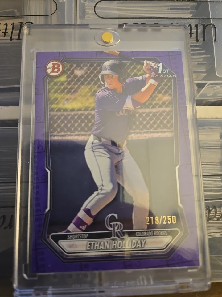 ETHAN HOLLIDAY 2026 BOWMAN PURPLE BORDER #218/250