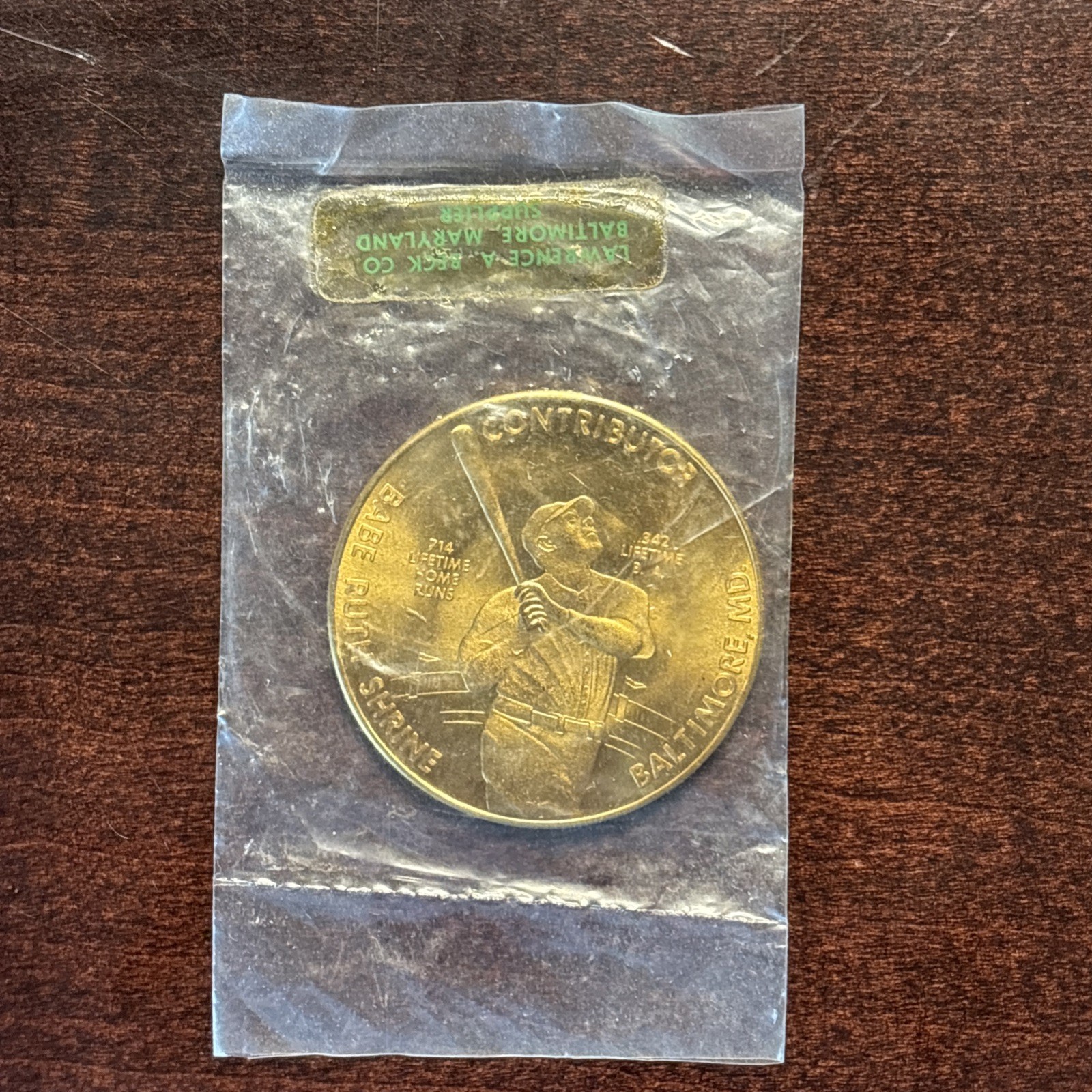 Babe Ruth Commemorative Contributor Shrine Collectible Coin MLB HOF NY Yankees