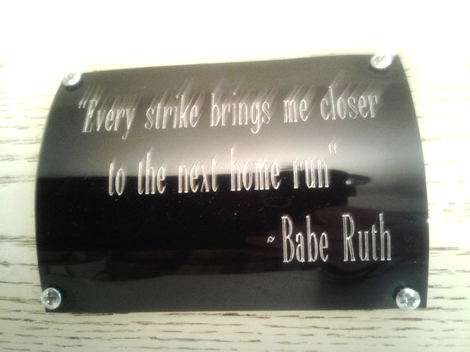 Babe Ruth Resin “Louisville Slugger Bat” FIVE (5) FEET – SIX (6) INCHES LONG