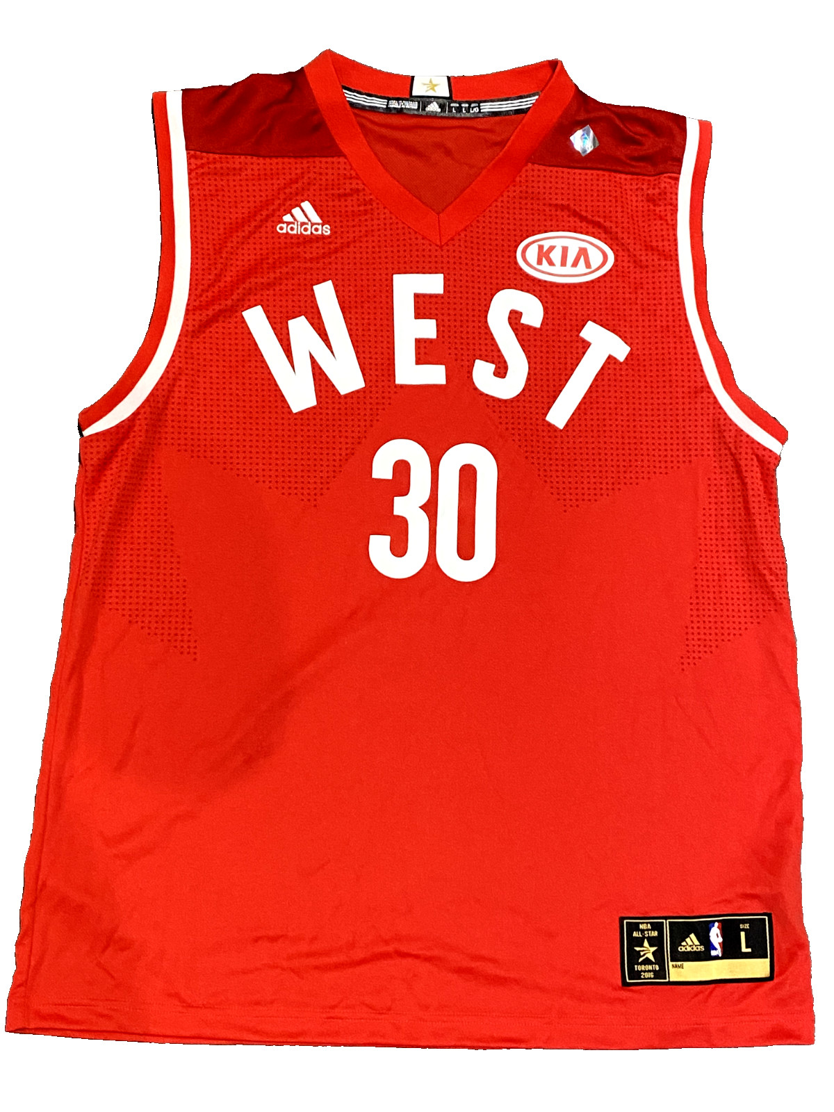 *IRREGULAR[BLANK BACK] 2016 STEPHEN CURRY? ALL STAR Jersey Mens Size LARGE