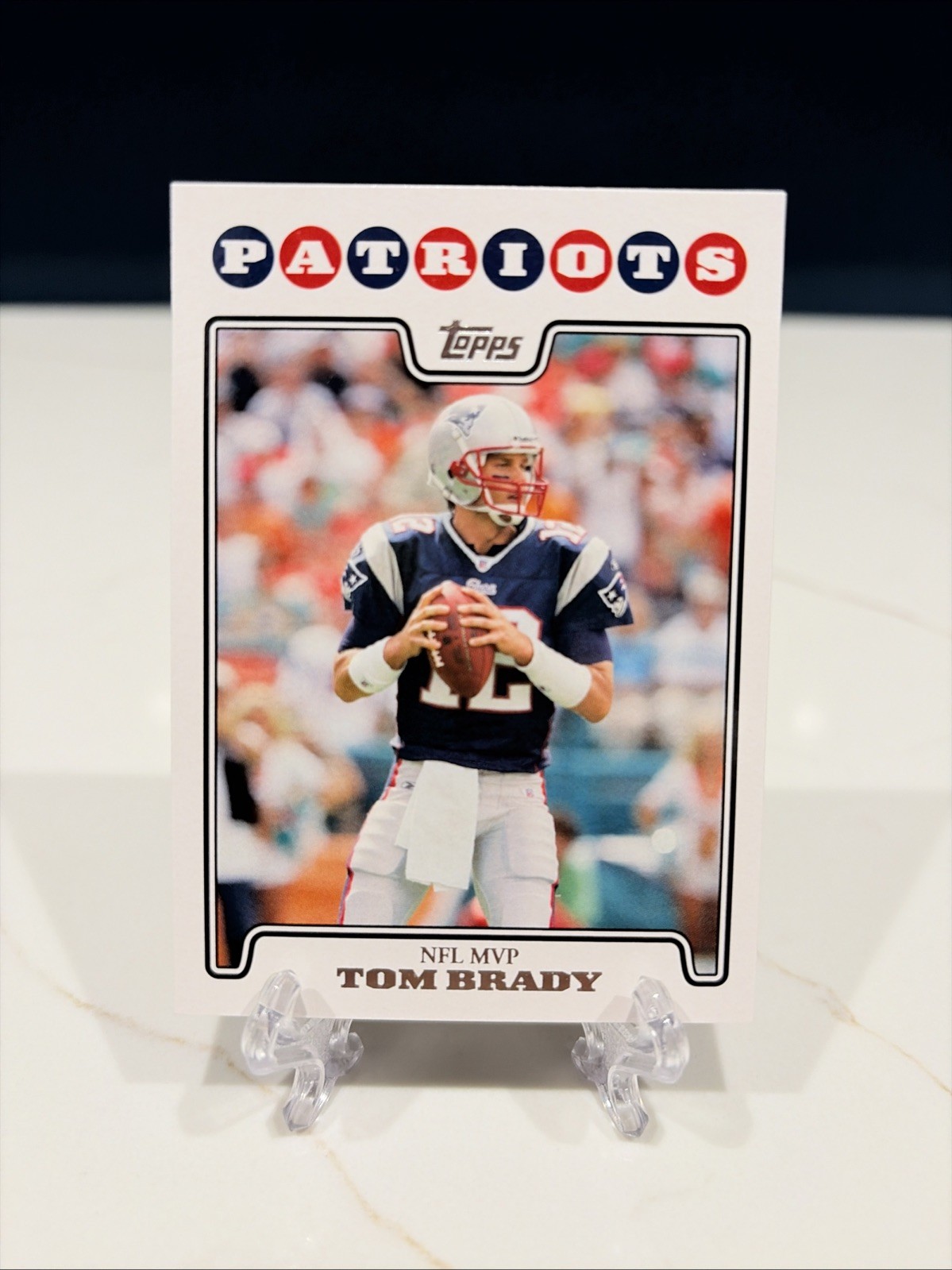 Tom Brady 2008 TOPPS #328 NFL MVP INVEST GOAT HOF MVP TB12