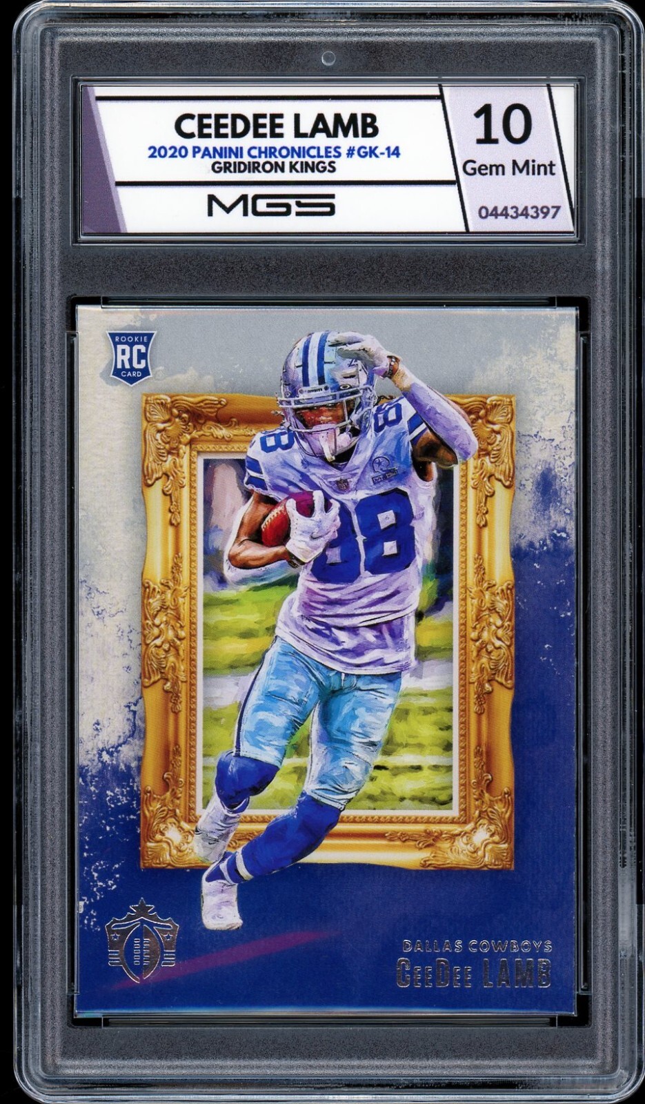 2020 Panini Gridiron Kings CeeDee Lamb MGS GRADED 10 GEM MINT #GK-14 RC ?Rookie
