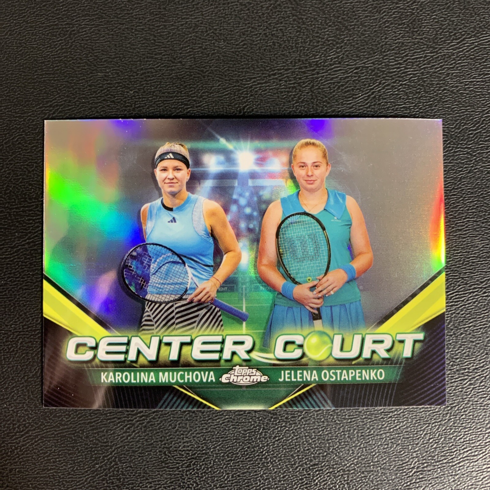 2024 Topps Chrome Tennis Center Court KAROLINA MUCHOVA / JELENA OSTAPENKO