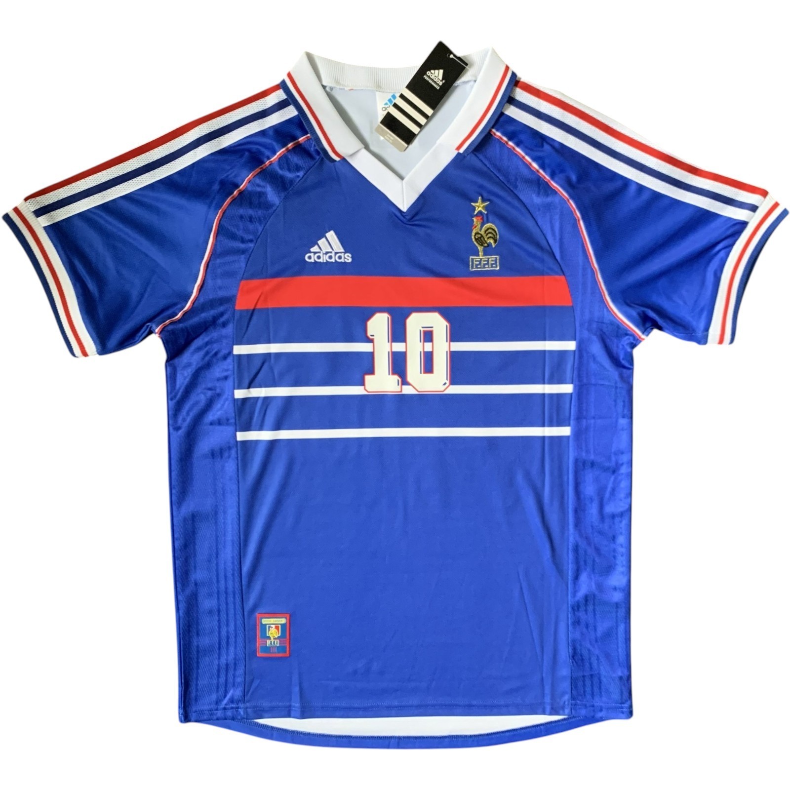 Zinedine Zidane France 1998 World Cup Home Jersey Retro Shirt – Mens Sizes – New