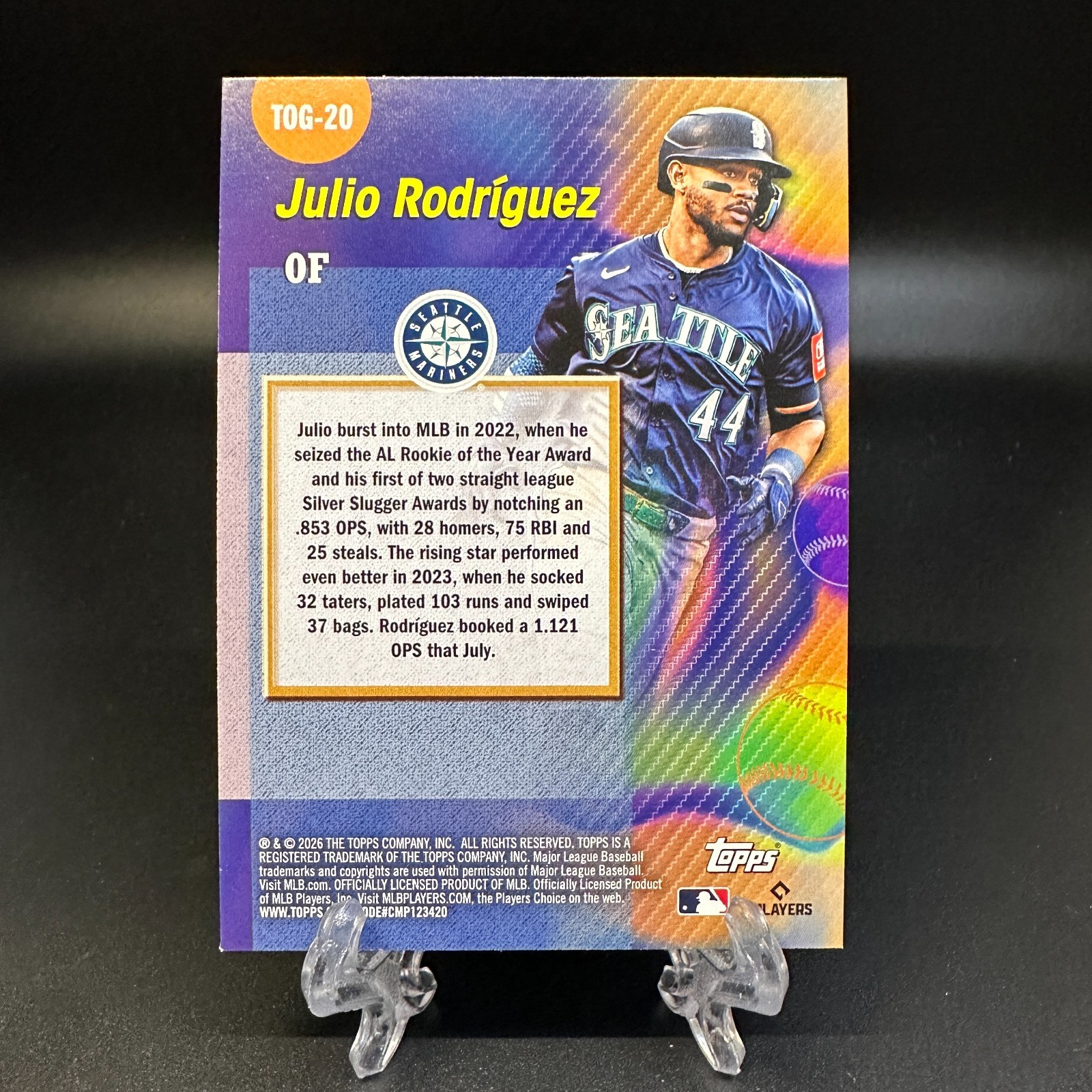 2026 Topps Series 1 – Julio Rodriguez Titans Of The Game #TOG-20 Mariners