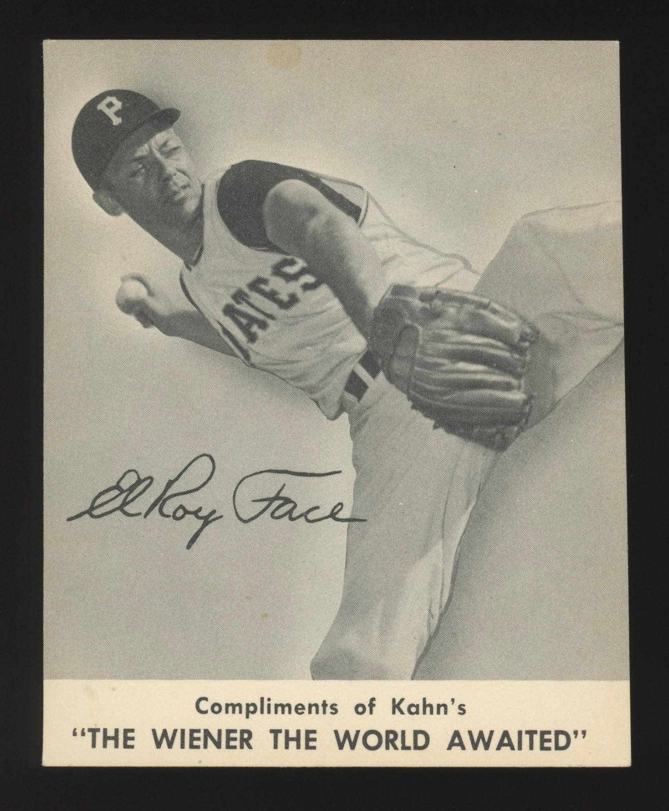 1959 Kahn’s Wieners Roy Face