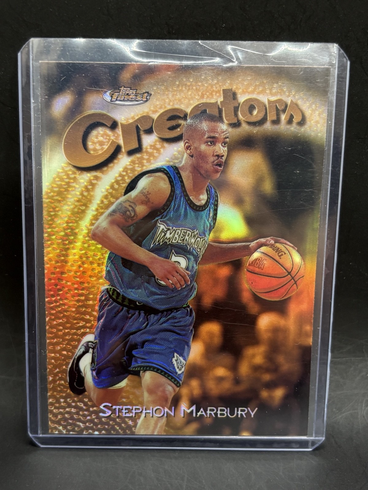 1997-98 Topps Finest – Rare Gold Stephon Marbury #324 Refractor /289