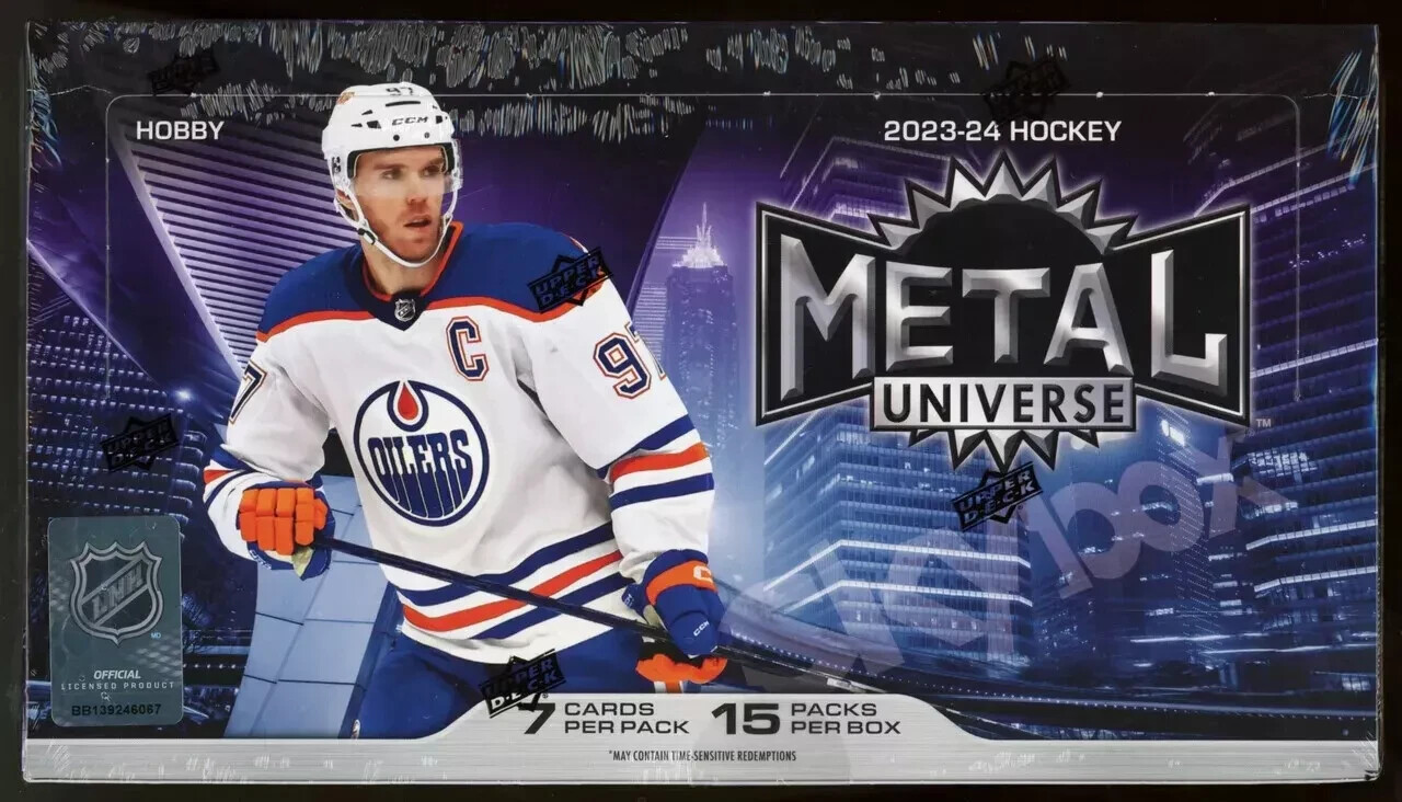 2023-24 Upper Deck Skybox Metal Universe Hockey Factory Sealed Hobby Box- Bedard