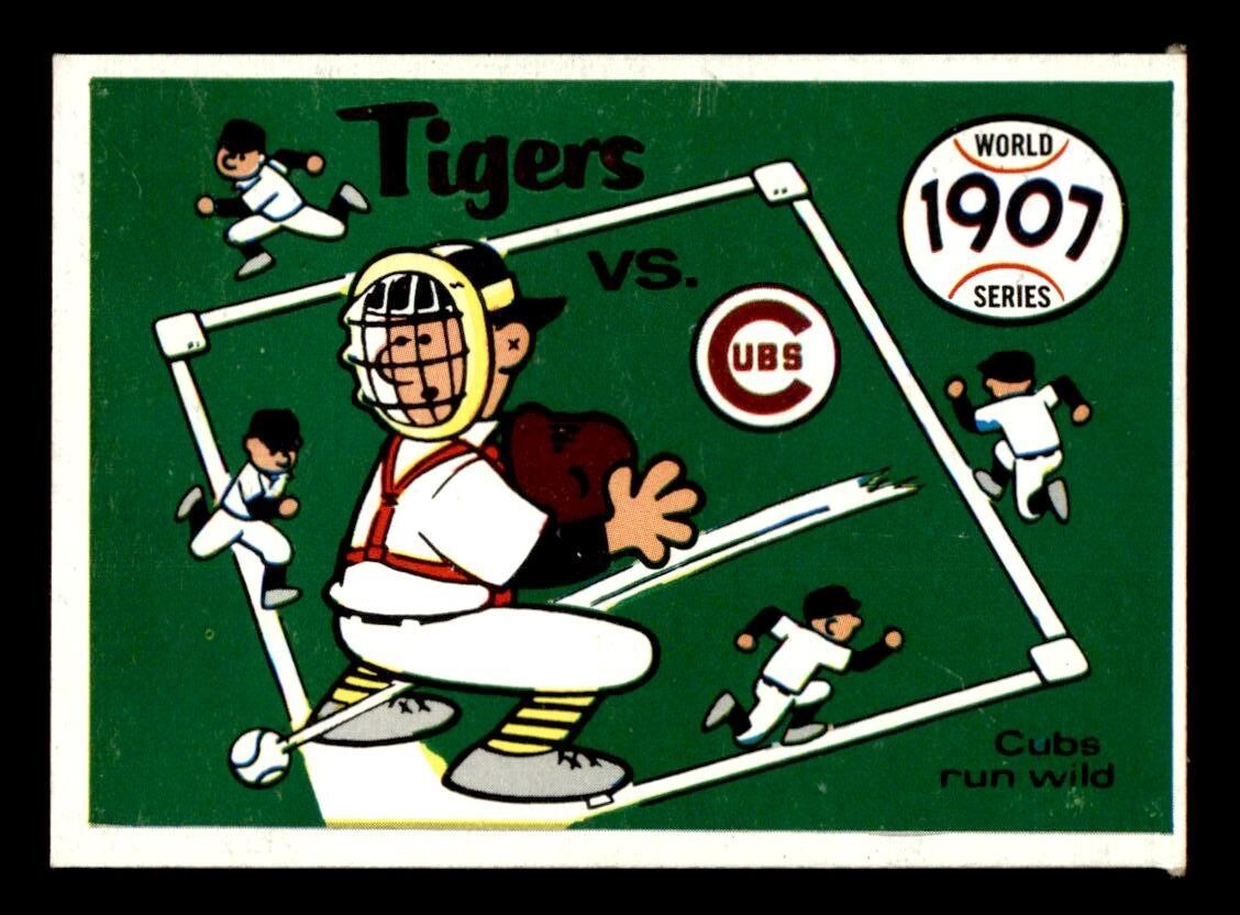 1970 Fleer World Series Baseball #4 1907 Tigers vs Cubs EX