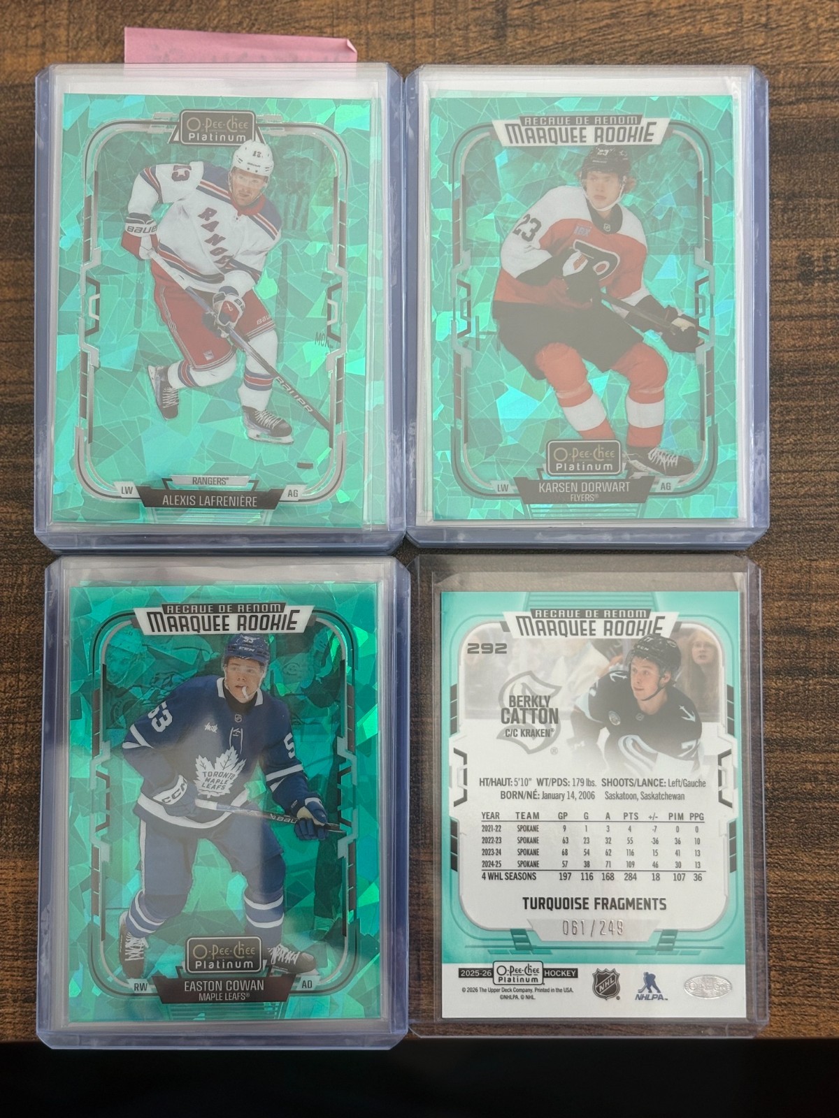 2025-26 O-Pee-Chee Platinum Turquoise Fragments (COMPLETE YOUR SETS)