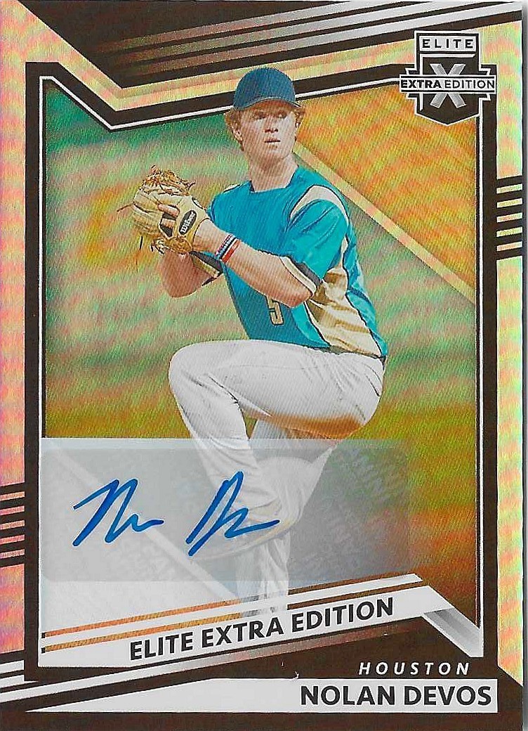 2022 Panini Elite Extra Edition – Nolan DeVos #163 Signatures (AU, RC)