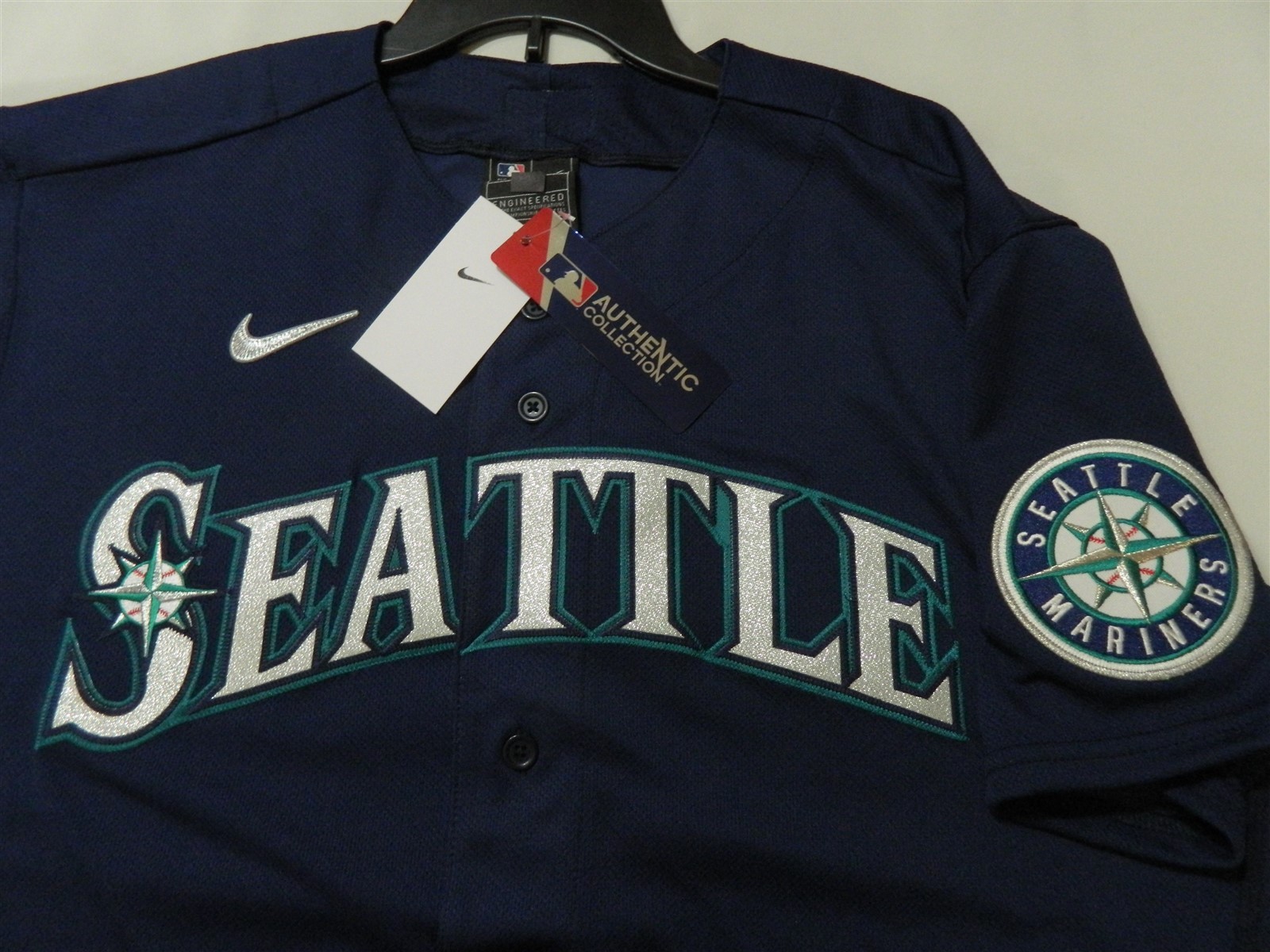 Authentic Seattle Mariners Elite Flex Base Alternate Navy Blue Jersey 40 Reg$305