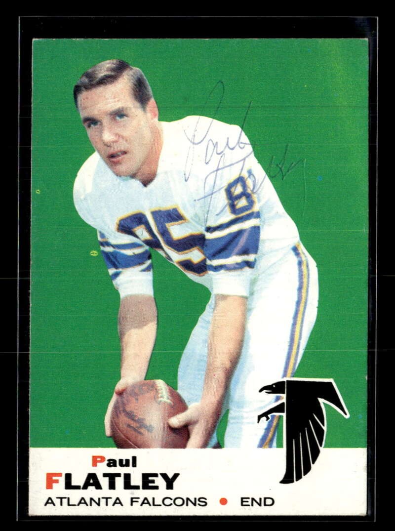 1969 Topps Paul Flatley #2 Signed Auto Autograph ZZ5076