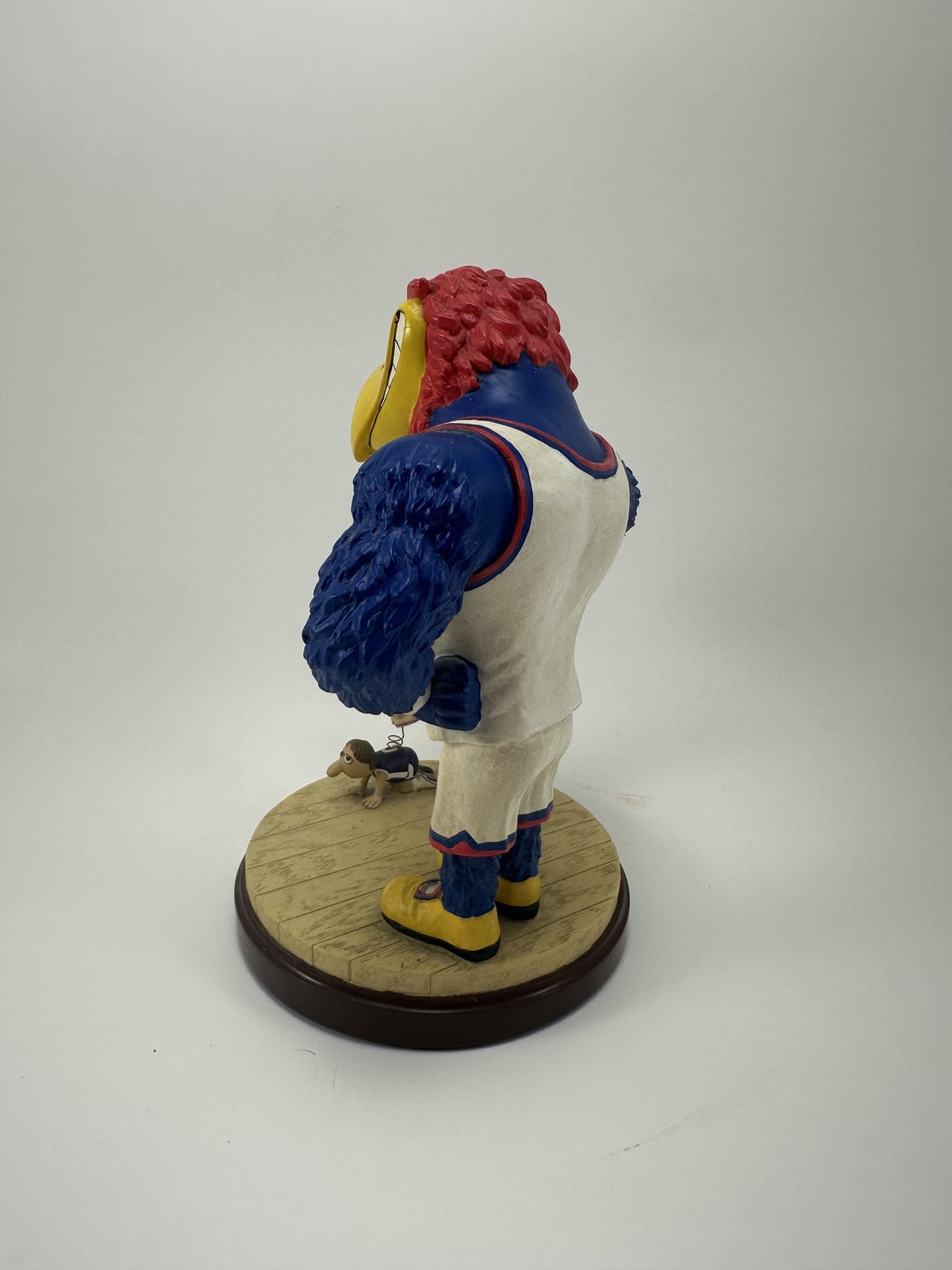KU Jayhawk Keep Away Basketball Figurine Memory Company Rival Mascots Statue