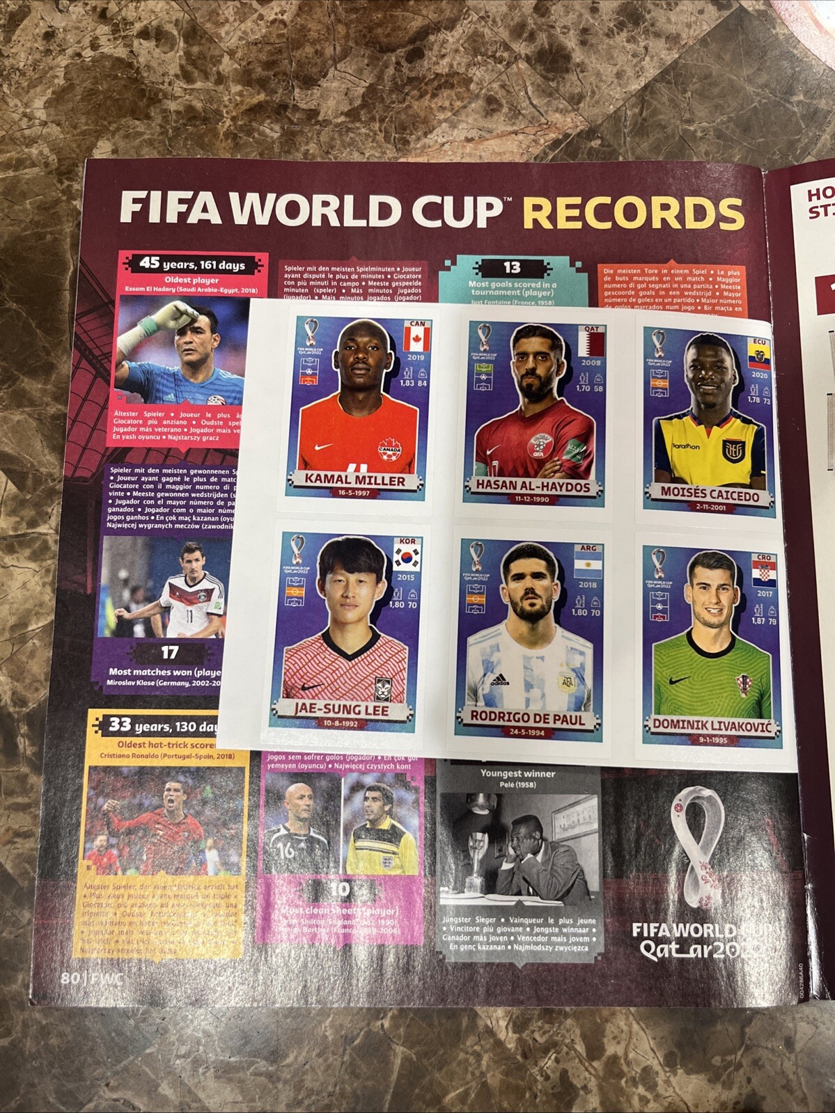 FIFA World Cup 2022 Qatar Sticker Album Soccer Book Panini & (10) Stickers NEW