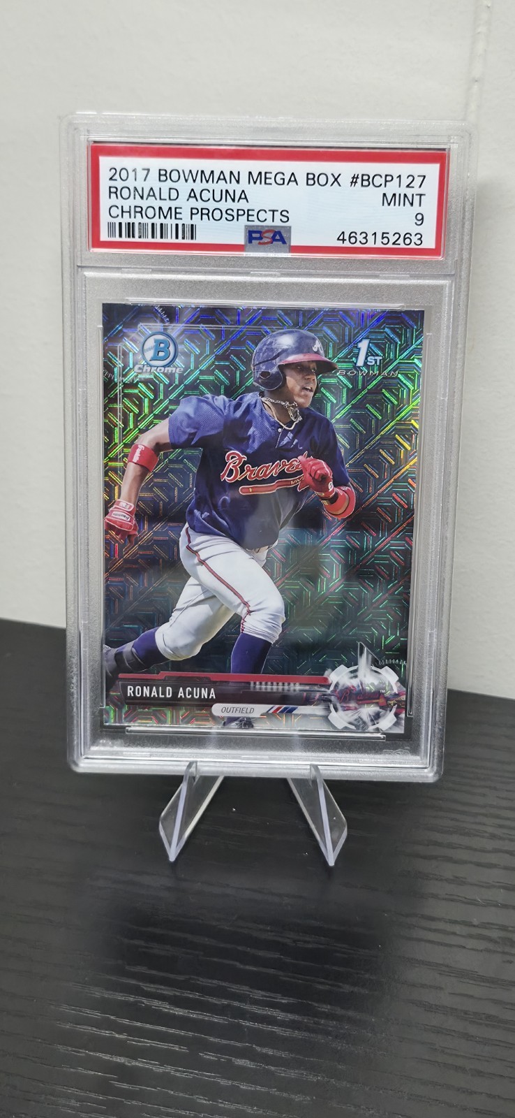 2017 Bowman – Chrome Prospects Ronald Acuña Jr. #BCP127 Refractor (RC)