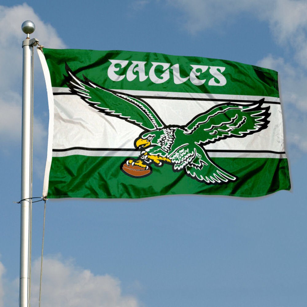 Philadelphia Eagles Vintage Throwback Two Sided Flag