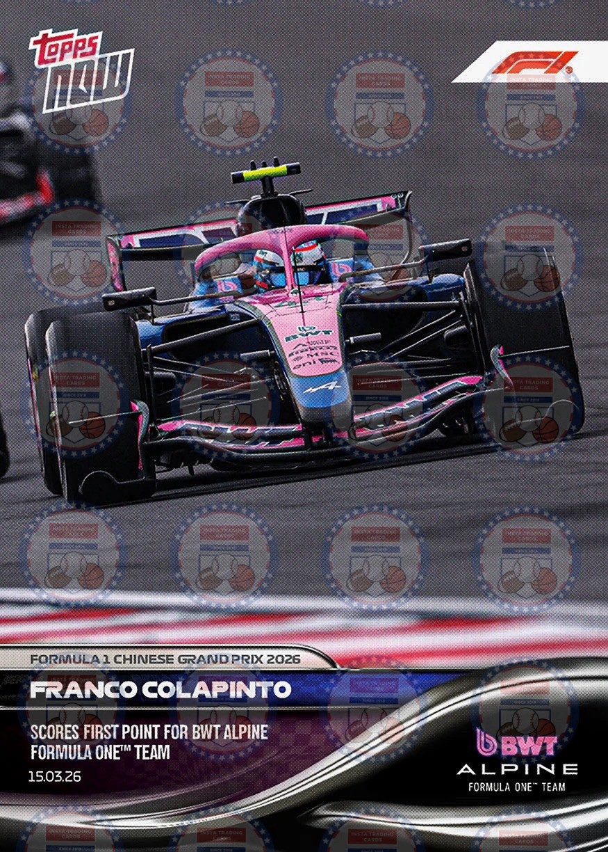 *READY TO SHIP* Franco Colapinto – 2026 Formula 1® Topps NOW® – Card 19