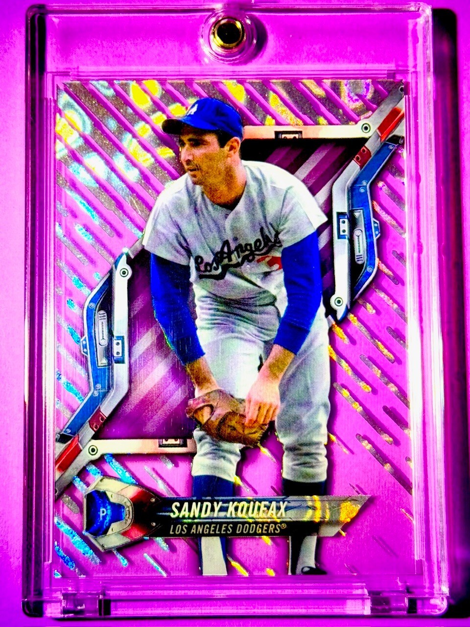Sandy Koufax RARE ACETATE LAVA REFRACTOR DODGERS TOPPS HOF INVESTMENT CARD MINT!