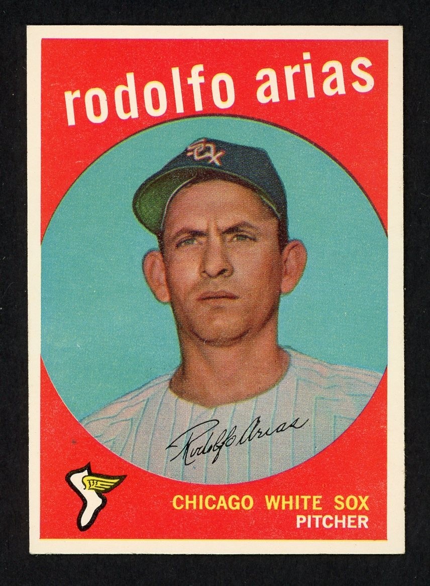 1959 Topps RODOLFO ARIAS Chicago White Sox HIGH NUMBER #537 NM Condition (4)