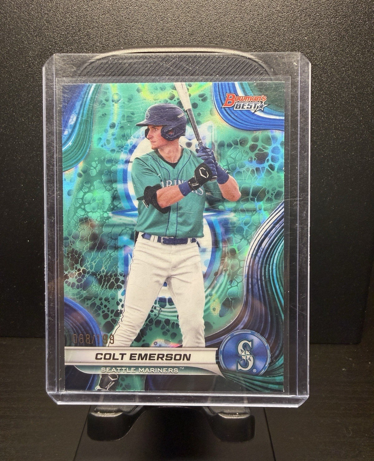 2024 Topps Bowman’s Best Top Prospects Colt Emerson #TP-22 Mariners /199