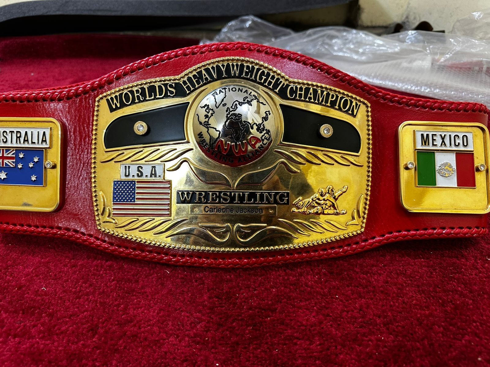 DOME GLOBE CHAMPIONSHIP REPLICA BELT CNC HD 6MM &24 KARAT GOLD PLATTED