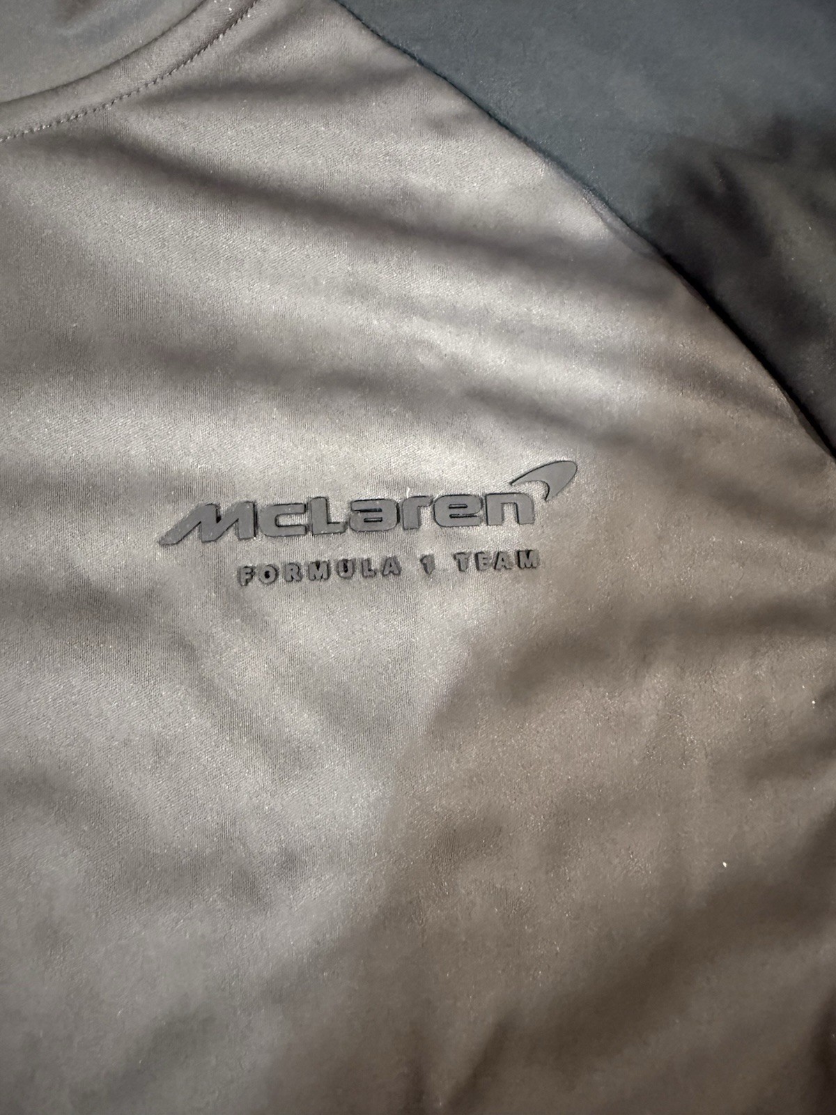 McLaren F1 Team Active Dualbrand Softshell Jacket black Grey Small NWT