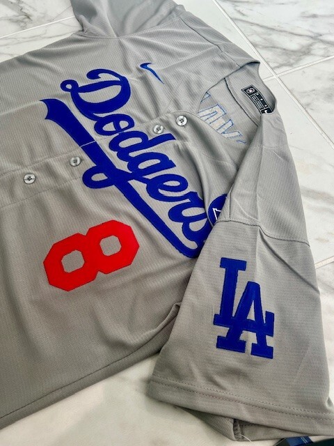 Kobe Bryant Los Angeles Dodgers #8 #24 Adult M L XL 2XL White Black Blue Jersey