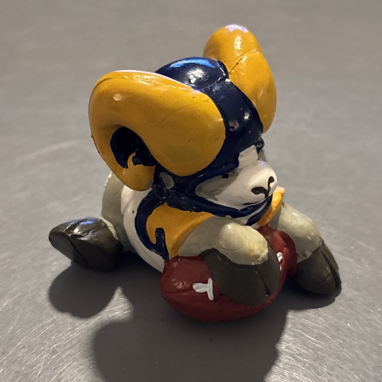 Vintage 1983 NFL Huddles LOS ANGELES RAMS Mascot 2” Tall PVC Figure