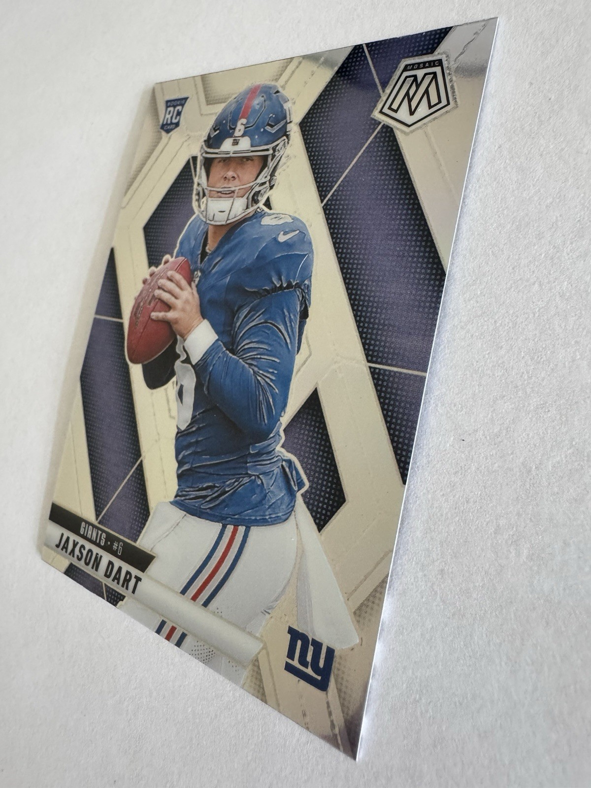 2025 Panini Mosaic – Rookies Jaxson Dart #362 Silver Prizm (RC) – NY Giants