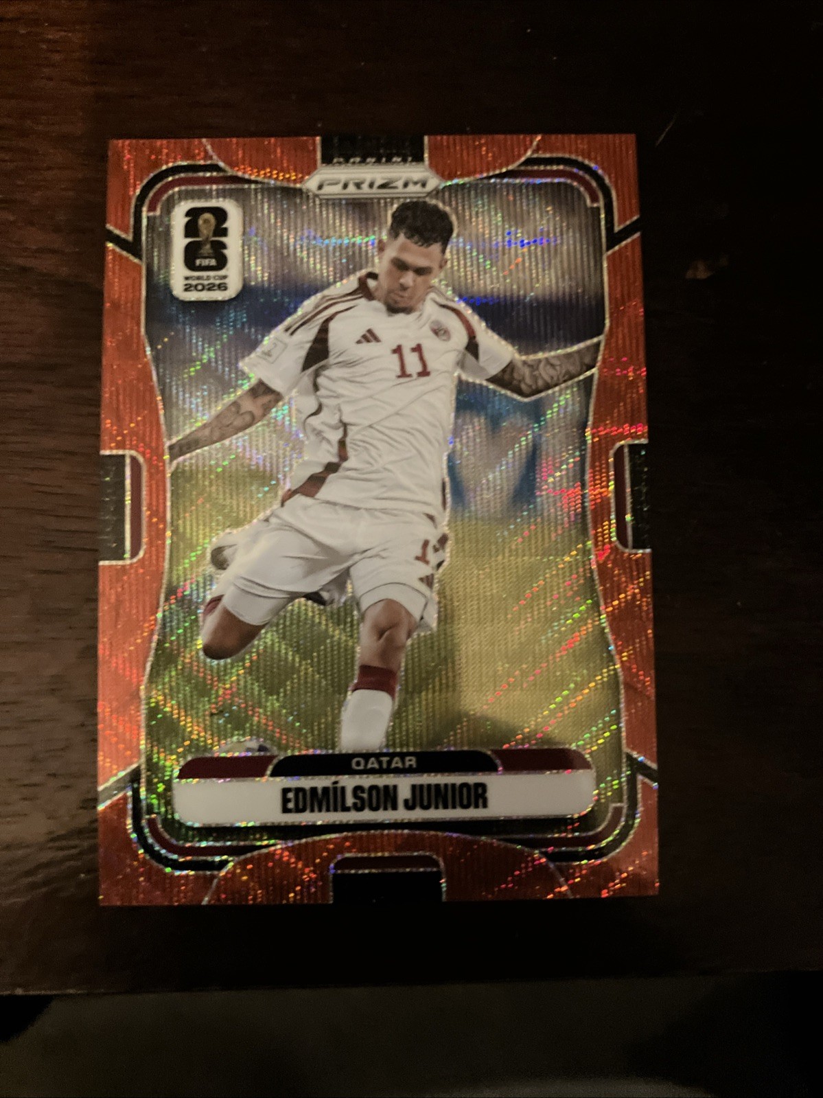 Edmilson Junior 2026 Prizm World Cup Red Wave 16/39