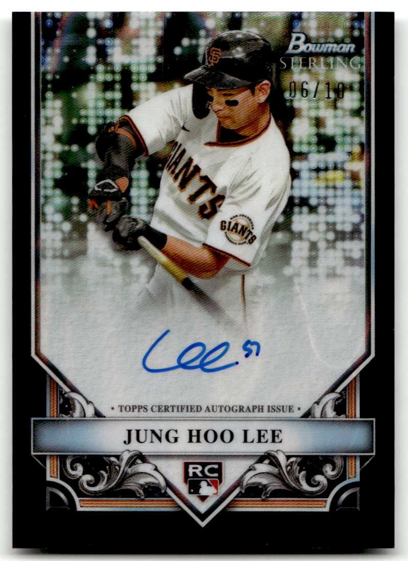 2024 Bowman Sterling Jung-Hoo Lee #RA-JHL Auto Black Lava Refractor #6/10