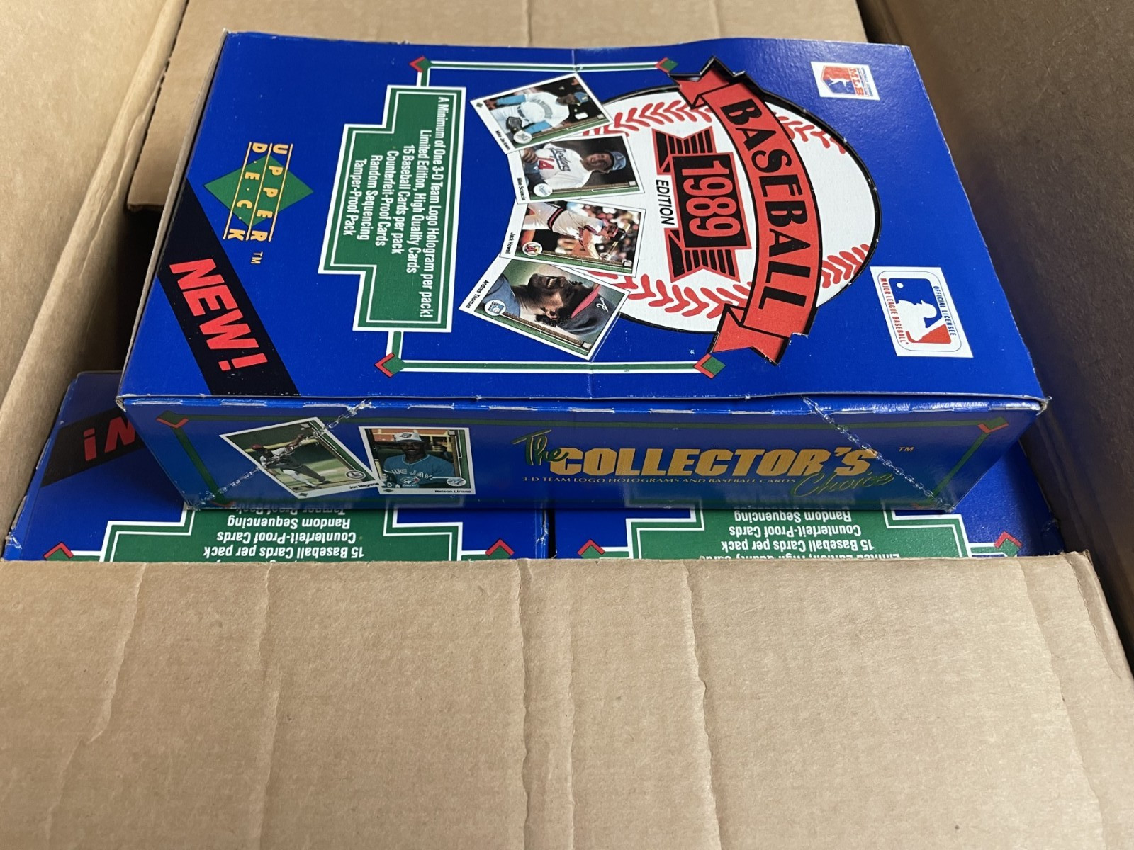 1989 Upper Deck Baseball Series 1 Wax Box 36 Packs From Sealed Case LOW SERIES