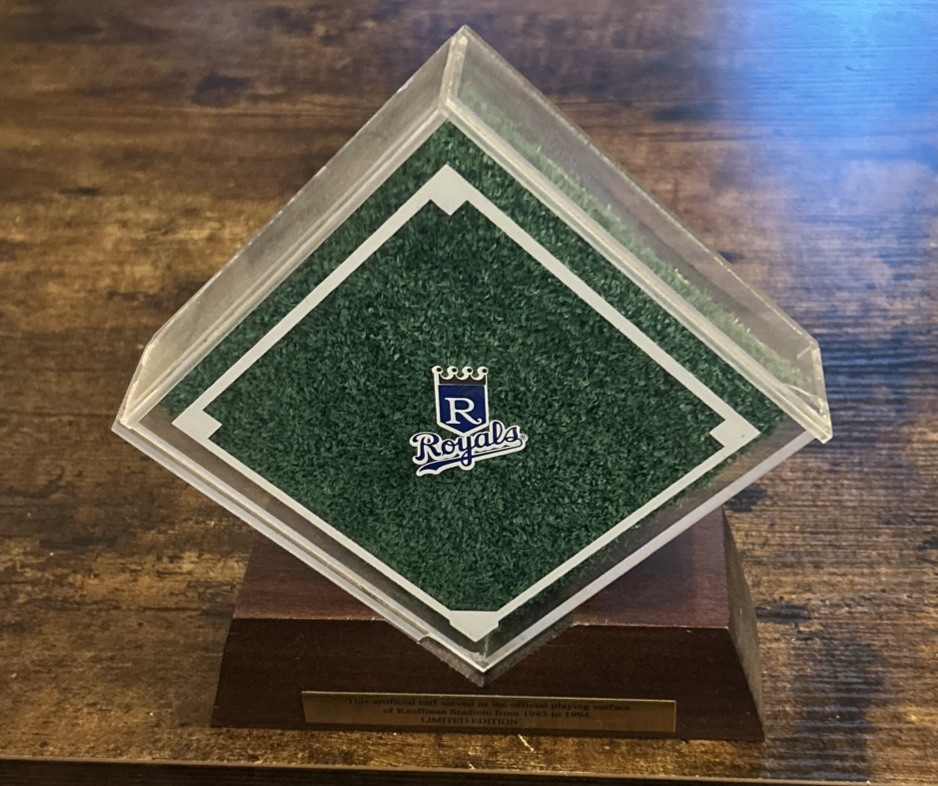 Kansas City KC Royals Stadium Piece Of History Limited Edition Turf Fielf MLB