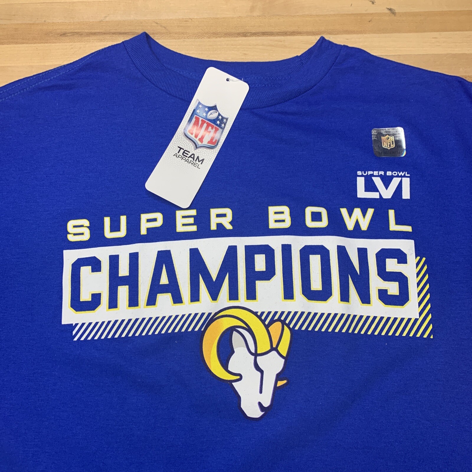 Team Apparel Los Angeles LA Rams Logo T-Shirt SUPER BOWL Youth Variety Sizes