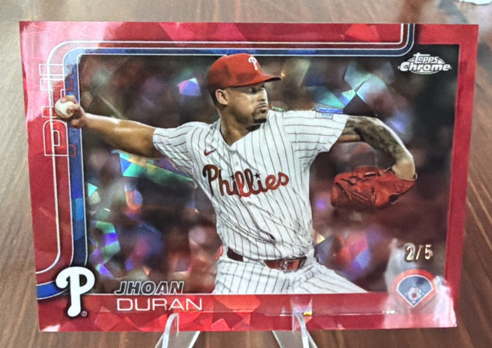 Topps Chrome Update Jhoan Duran Phillies MLB Baseball #USC120 2/5 COLOR MATCH