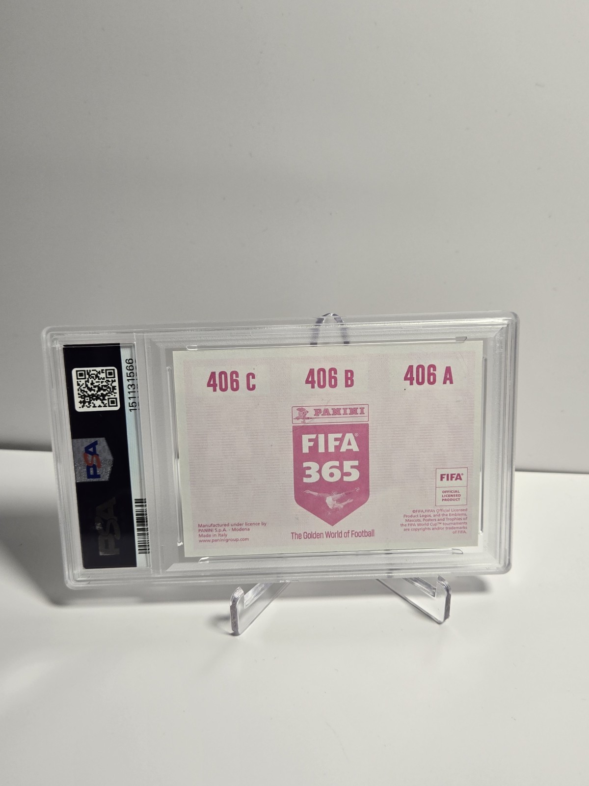 2019 Panini Fifa 365 Alex Morgan/Carli Lloyd/Megan Rapinoe Pink Back #406 PSA 9